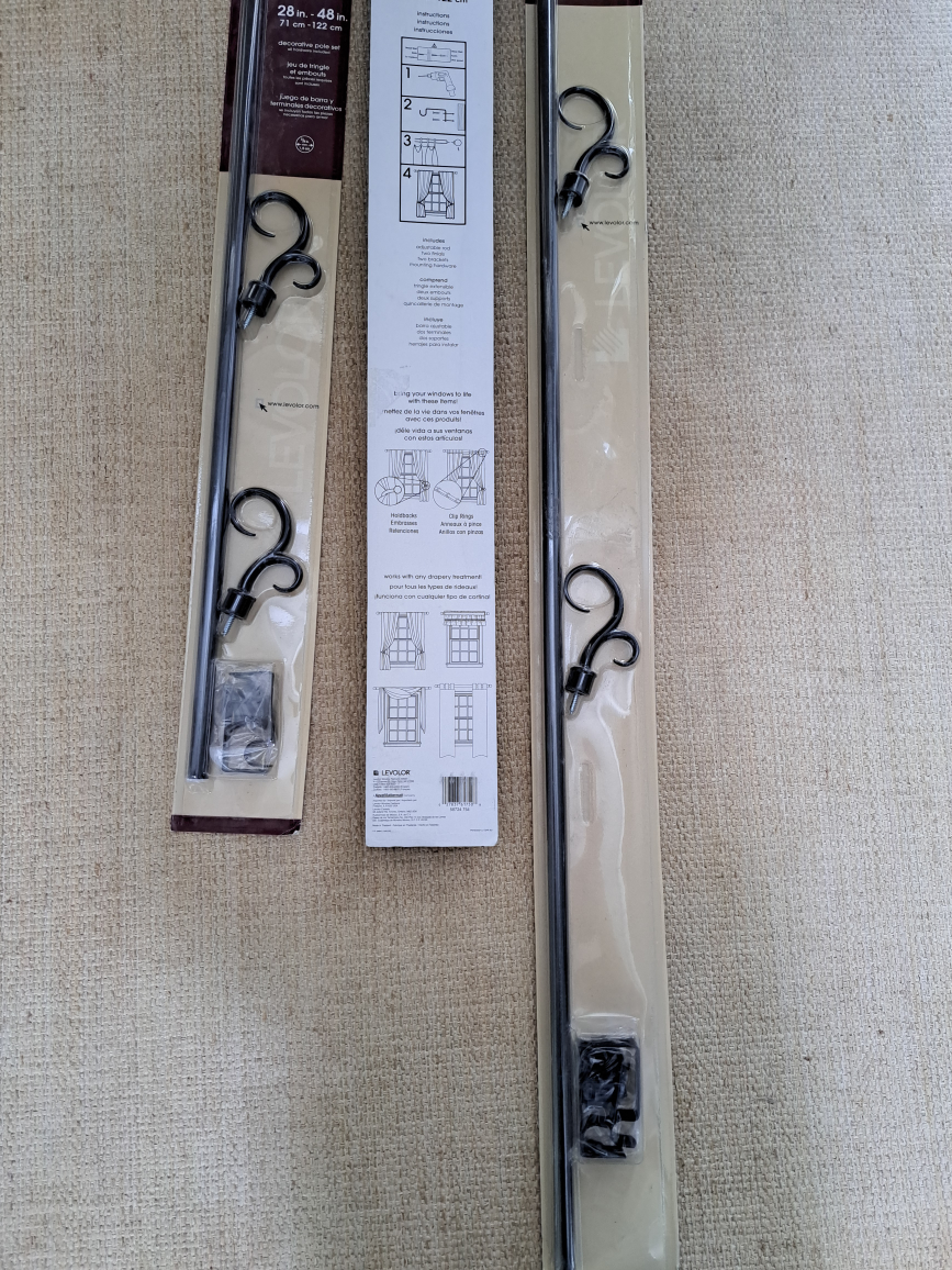 Curtain Rod Set (Black) thumbnail