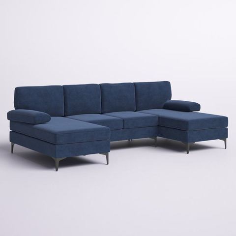 Blue U-Shaped Couch - In box, with 5yr Warranty thumbnail