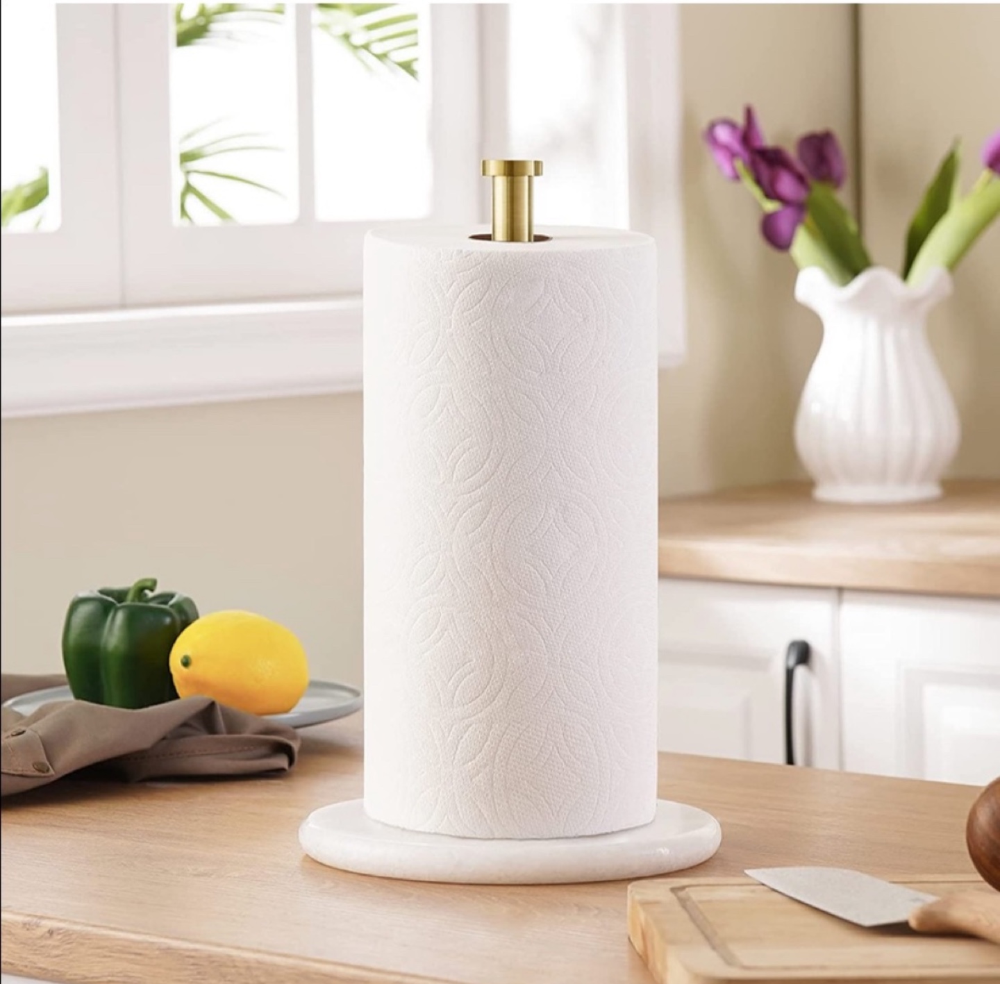 NEW marble paper towel holder