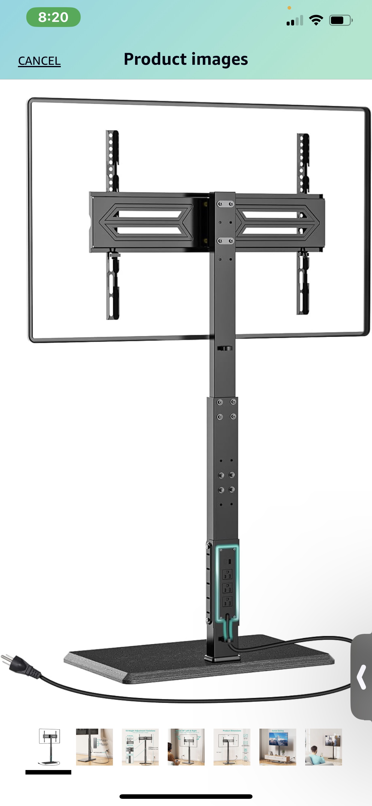Tv floor stand