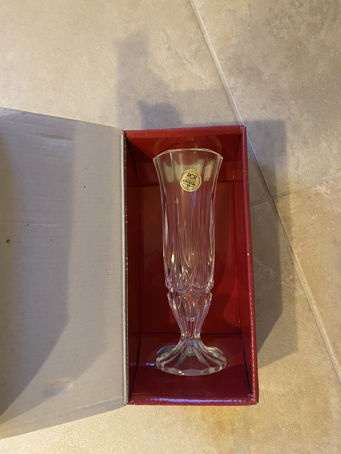 RCR Crystal Vase NEW! I have 2 Left image indicator(2)