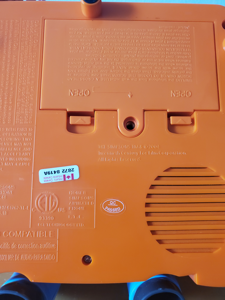 The Simpsons Homer Official Animated Talking Phone 2004 Rare image indicator(4)