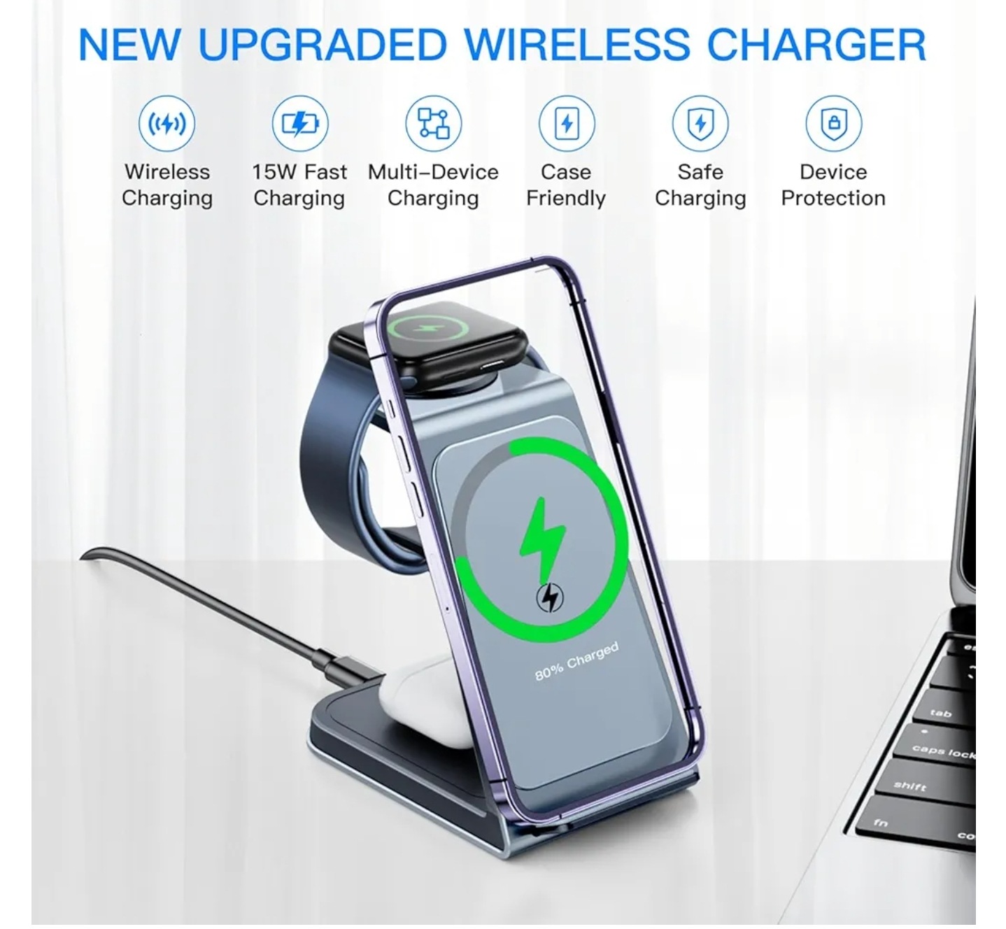 Wireless Charging Dock (15W fast wireless) - photo 2