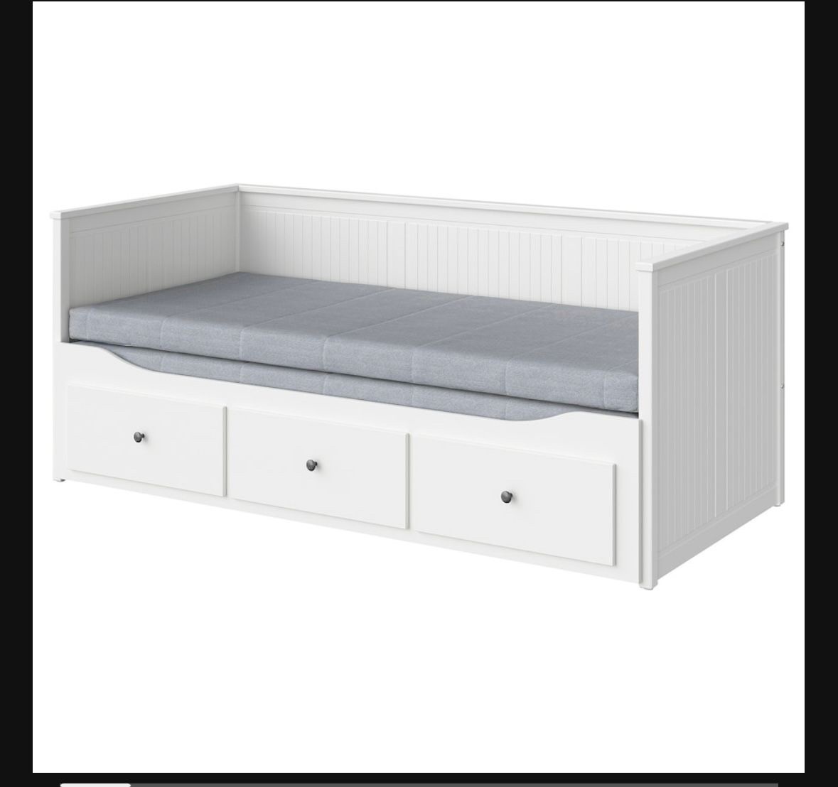 Ikea hemnes White Day Bed with 3 Drawers