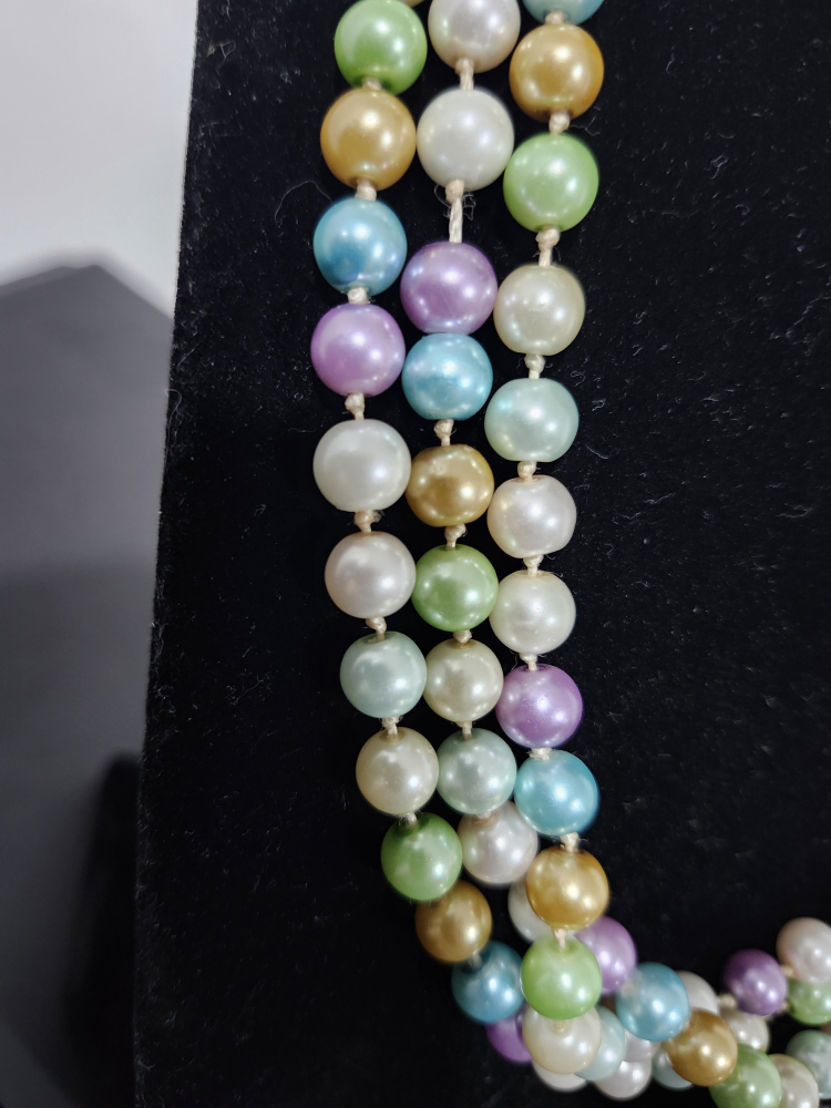 Multicolor Pearl Necklace 🥕 image indicator(2)