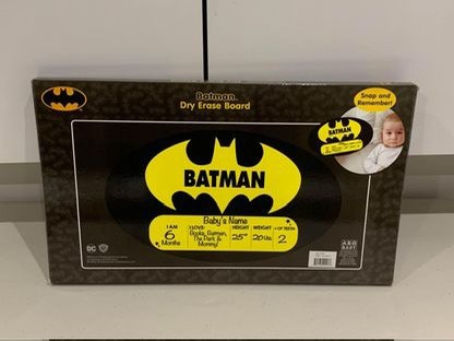 DC Comics Baby Boys Batman Dry Erase Board, Black. image indicator(4)