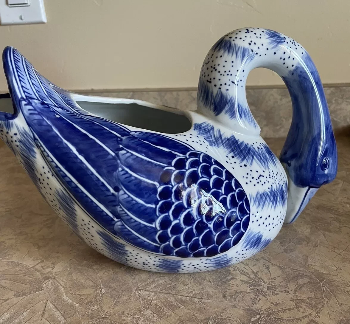 Blue And White Goose decor