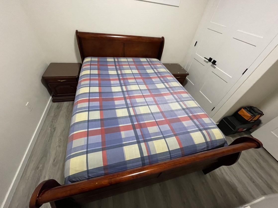 Queen Size Bed Frame with 2 Nightstands - photo 2