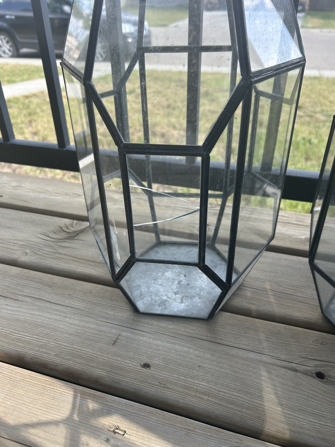 Glass decorative lanterns