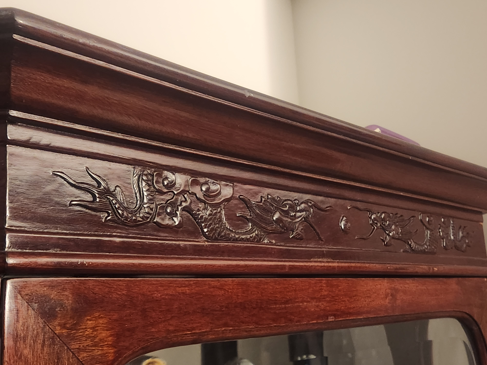 ❤️Beautiful Chinese Display Cabinet + Side Table w drawer image indicator(4)