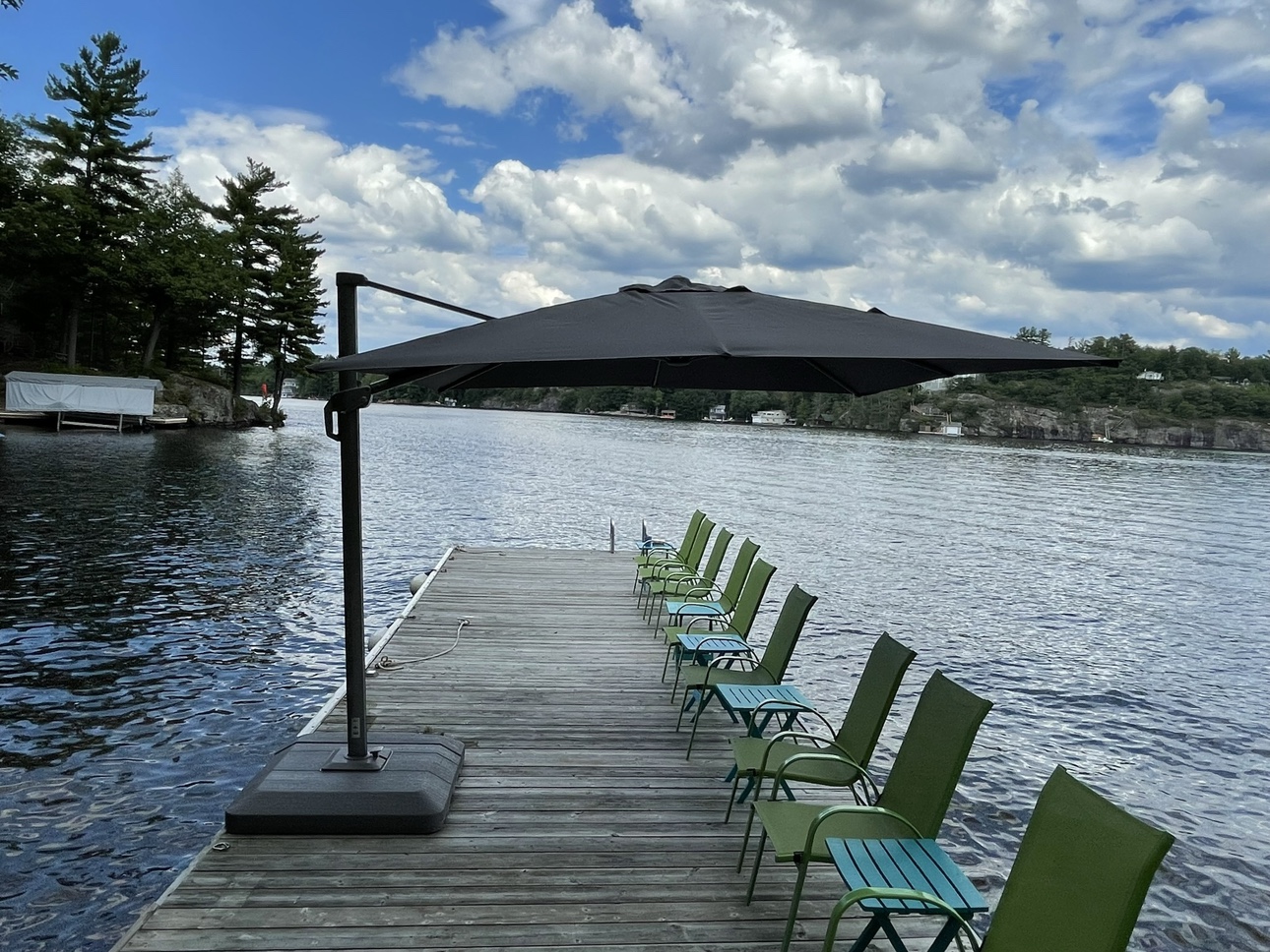 Outdoor Umbrella with Base