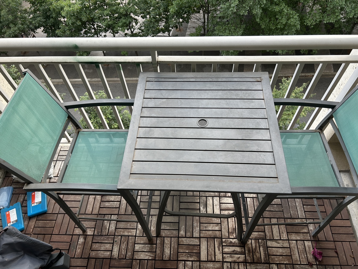 Balcony Table and Chairs Set - photo 2