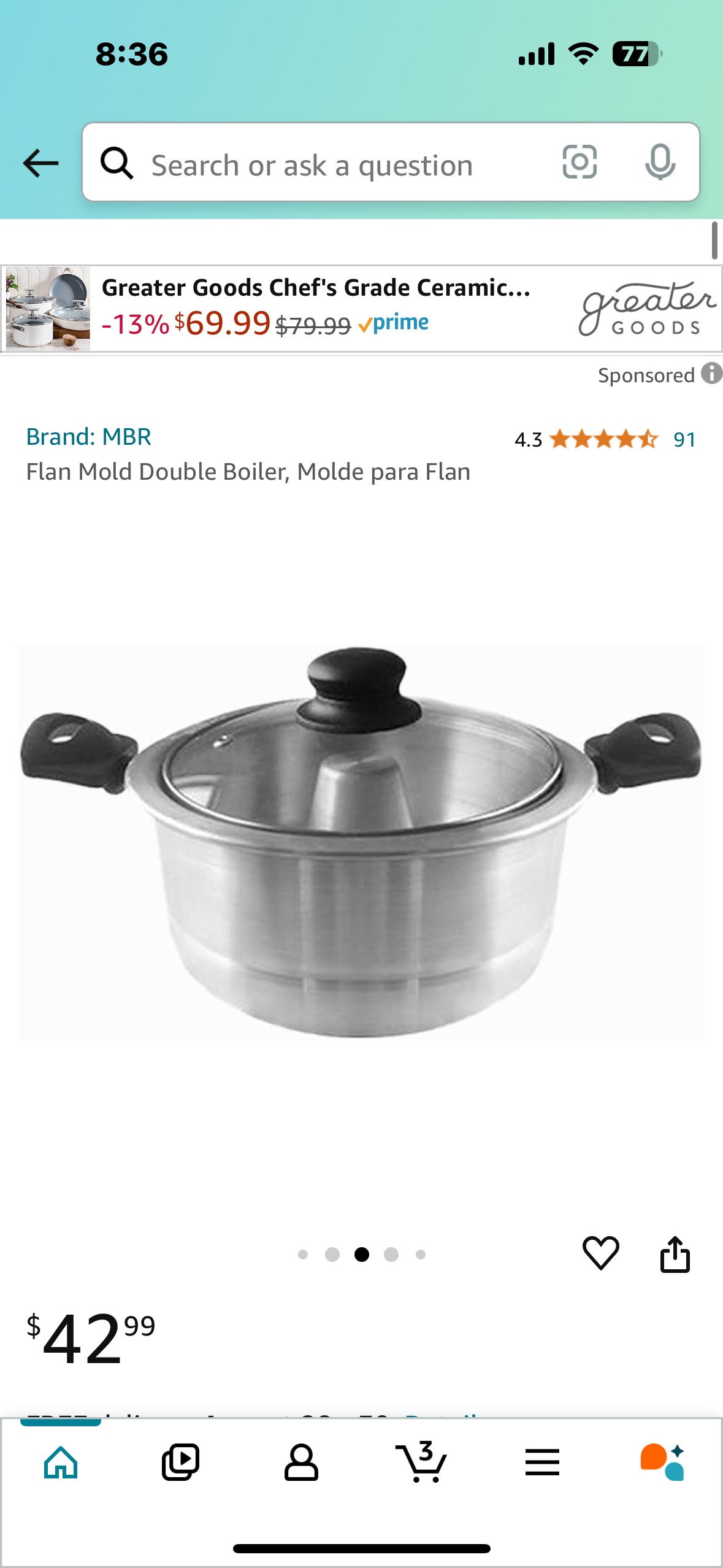 Bene Casa Flan Double Boiler - photo 3