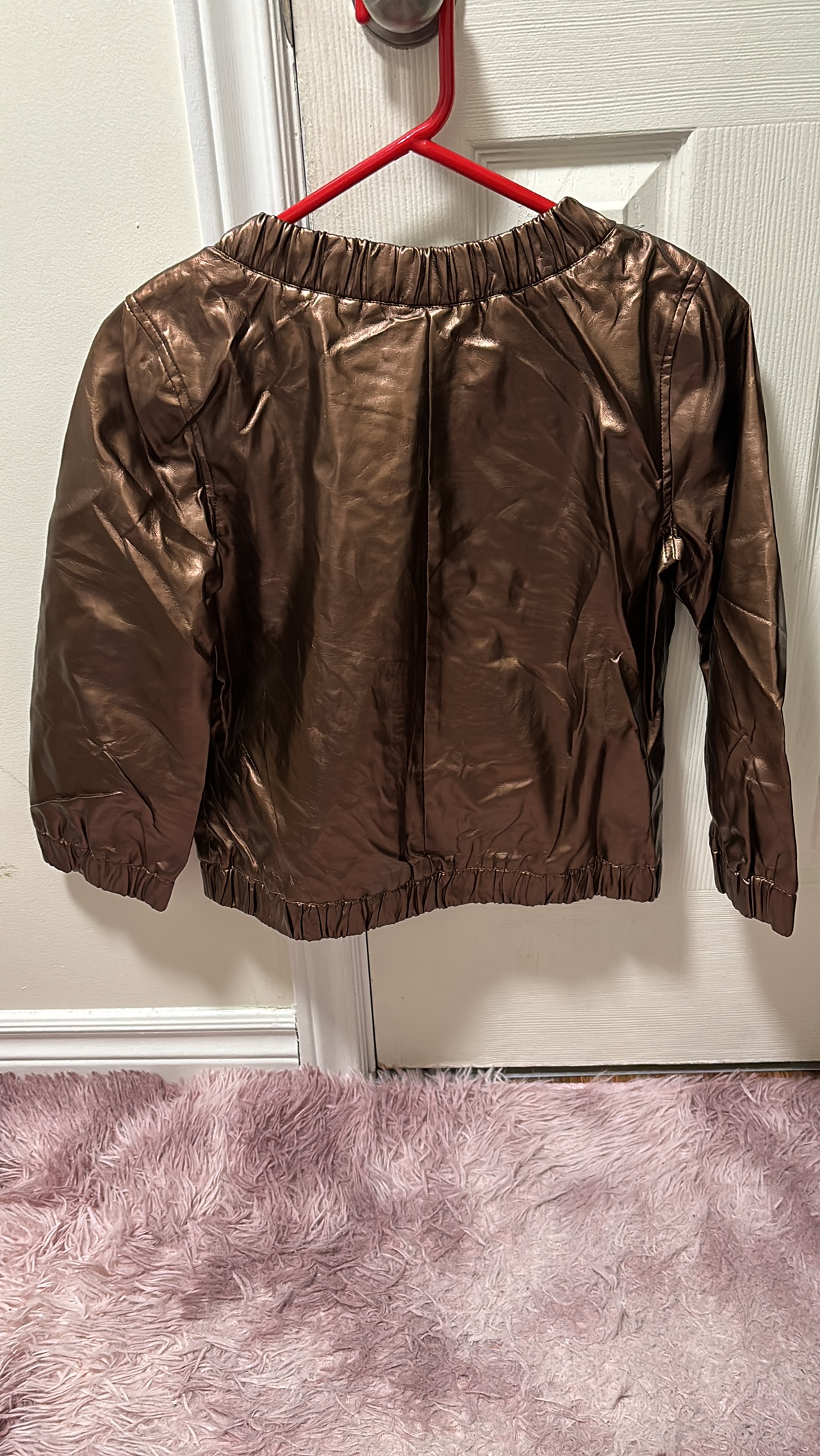 Girls' Faux Leather Jacket - photo 3