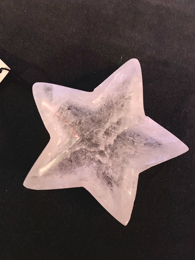 Genuine Moroccan Crystal Selenite Star Dish image indicator(2)