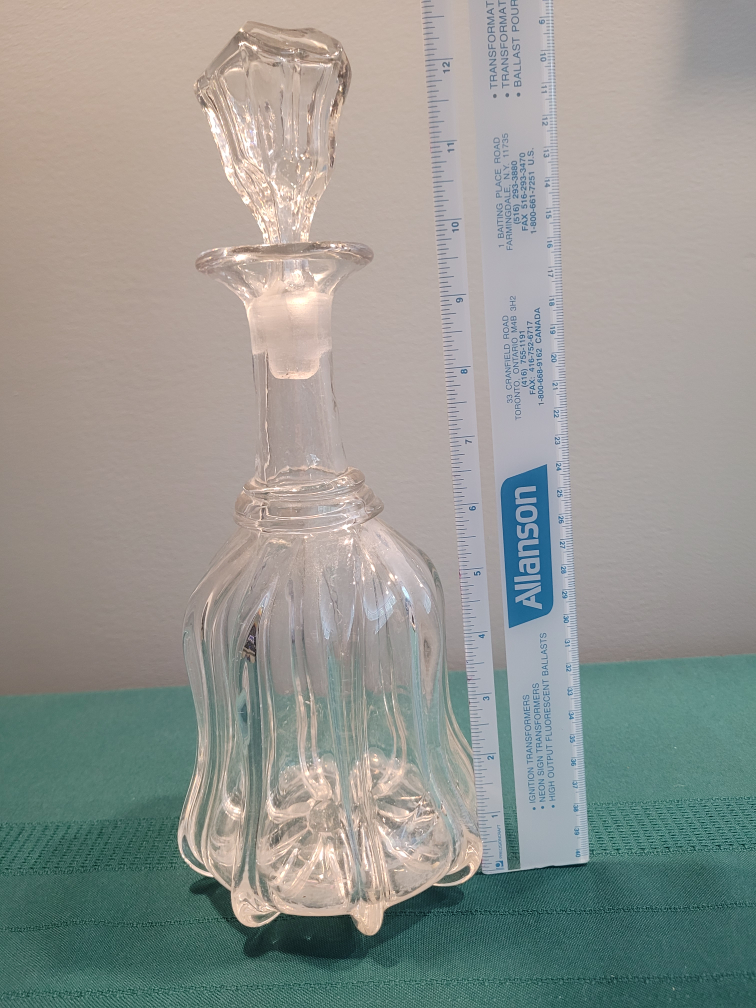 Antique Victorian 1800's Pillar Shape Decanter - photo 3