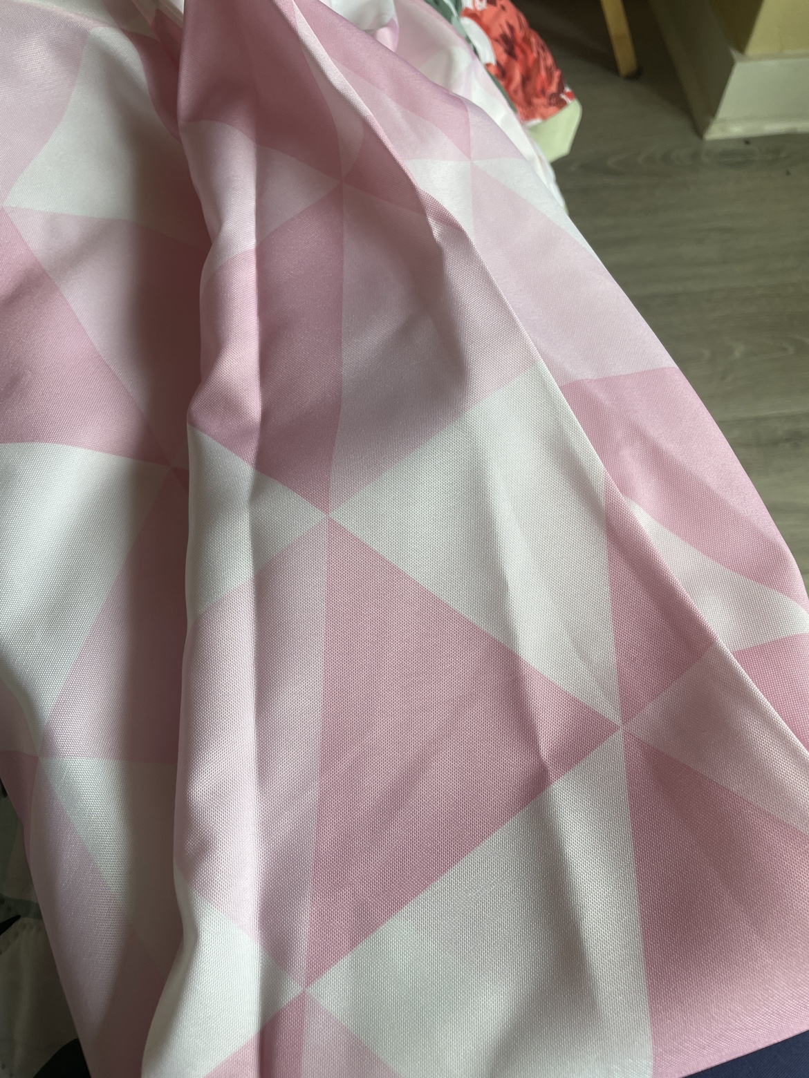 New last chance Pink and White Bean Bag Chair reduced