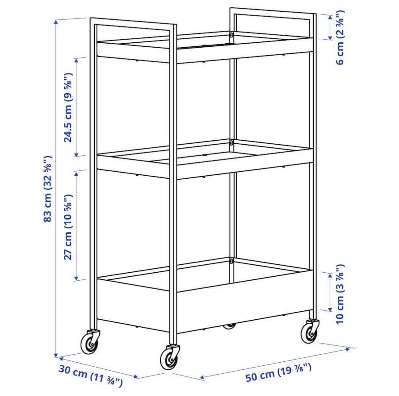 IKEA NISSAFORS Utility Cart, pale green - photo 3
