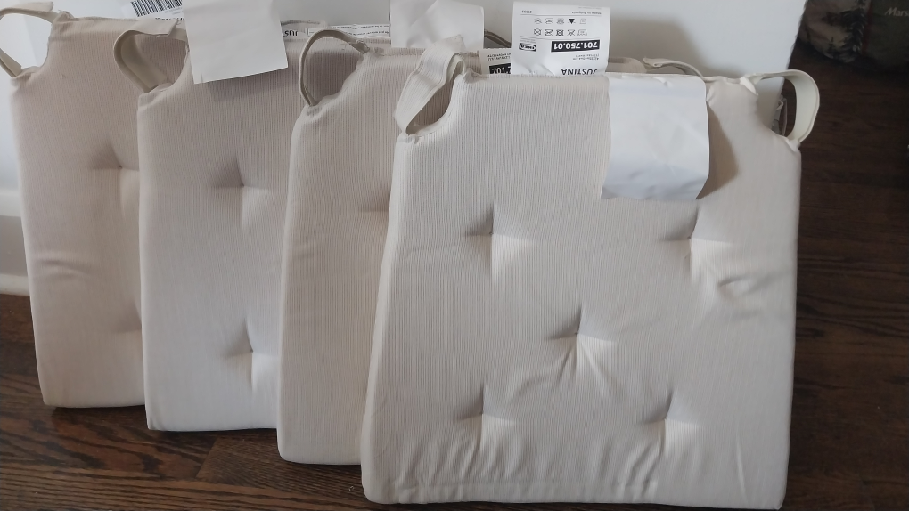 Set of 4 IKEA JUSTINA Chair Cushions thumbnail