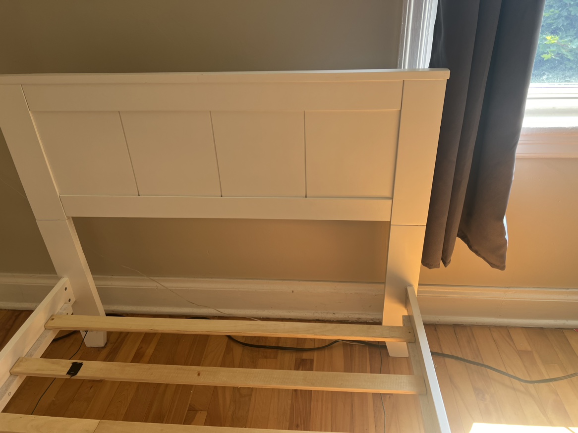 White twin Bed Frame - photo 3