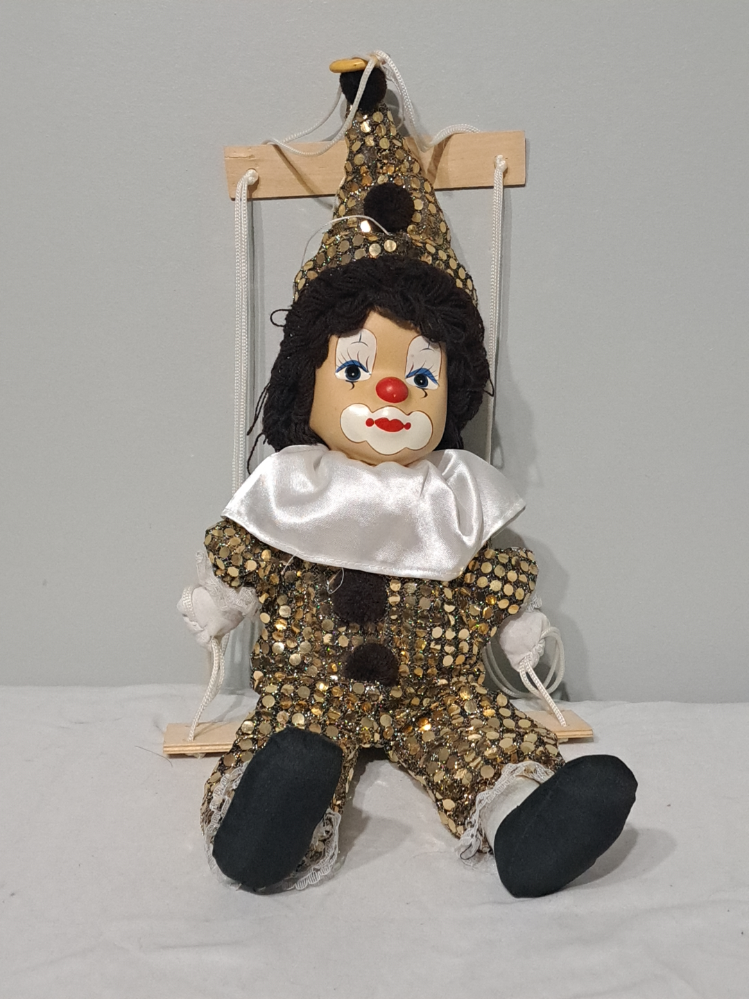 Vintage Clown Doll On A Swing