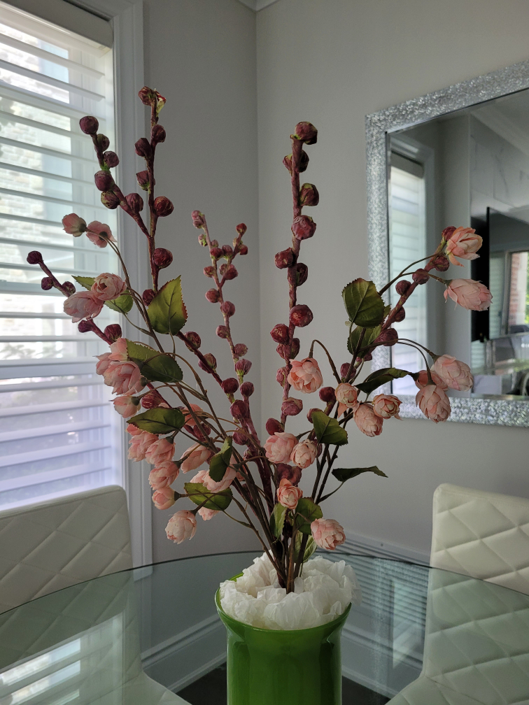 Vase & Artificial Flower Arrangement image indicator(3)