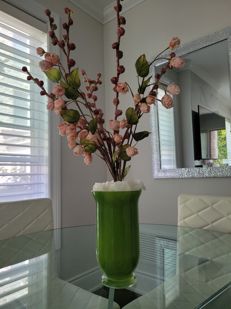 Vase & Artificial Flower Arrangement image indicator(5)