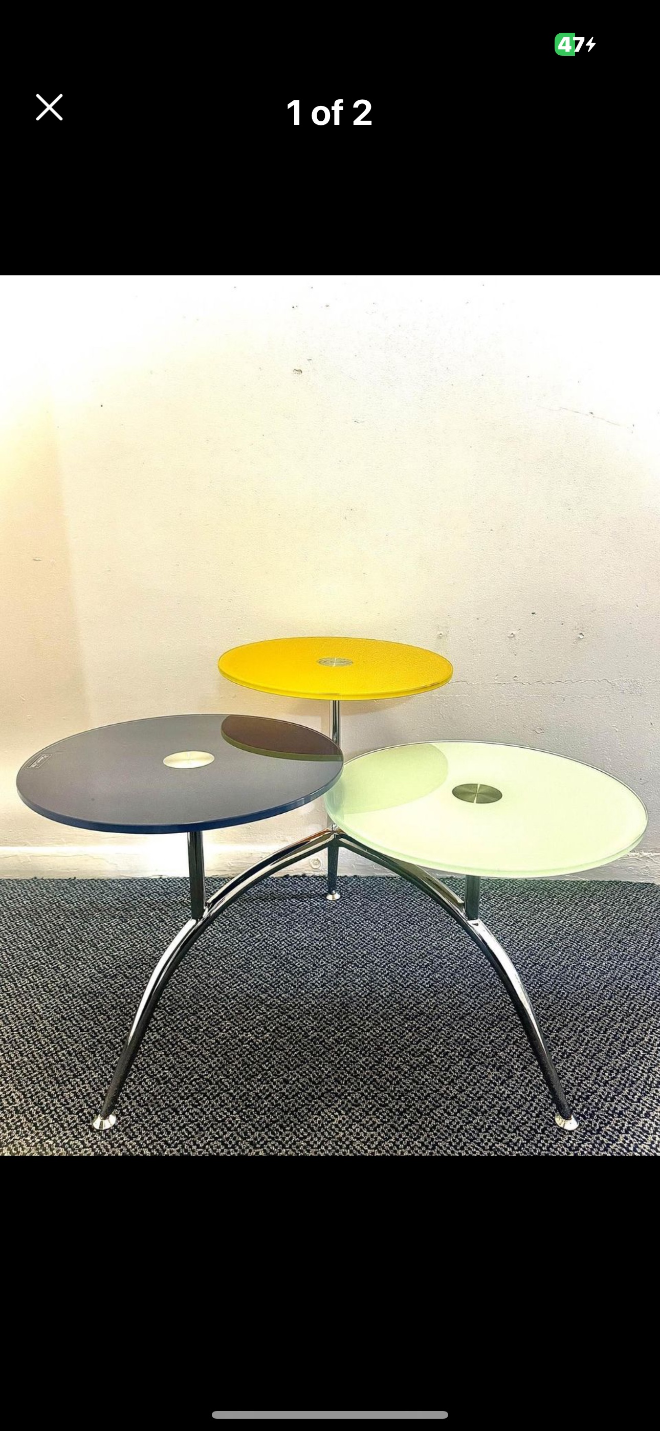 Three Tiered Glass Coffee Table