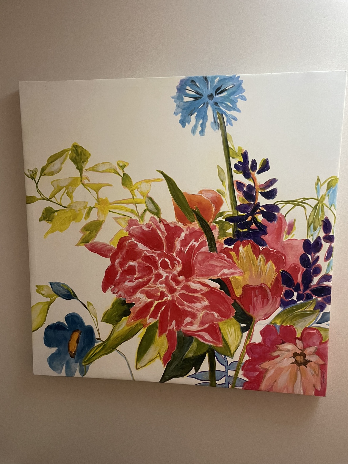 Floral Canvas Painting - photo 2
