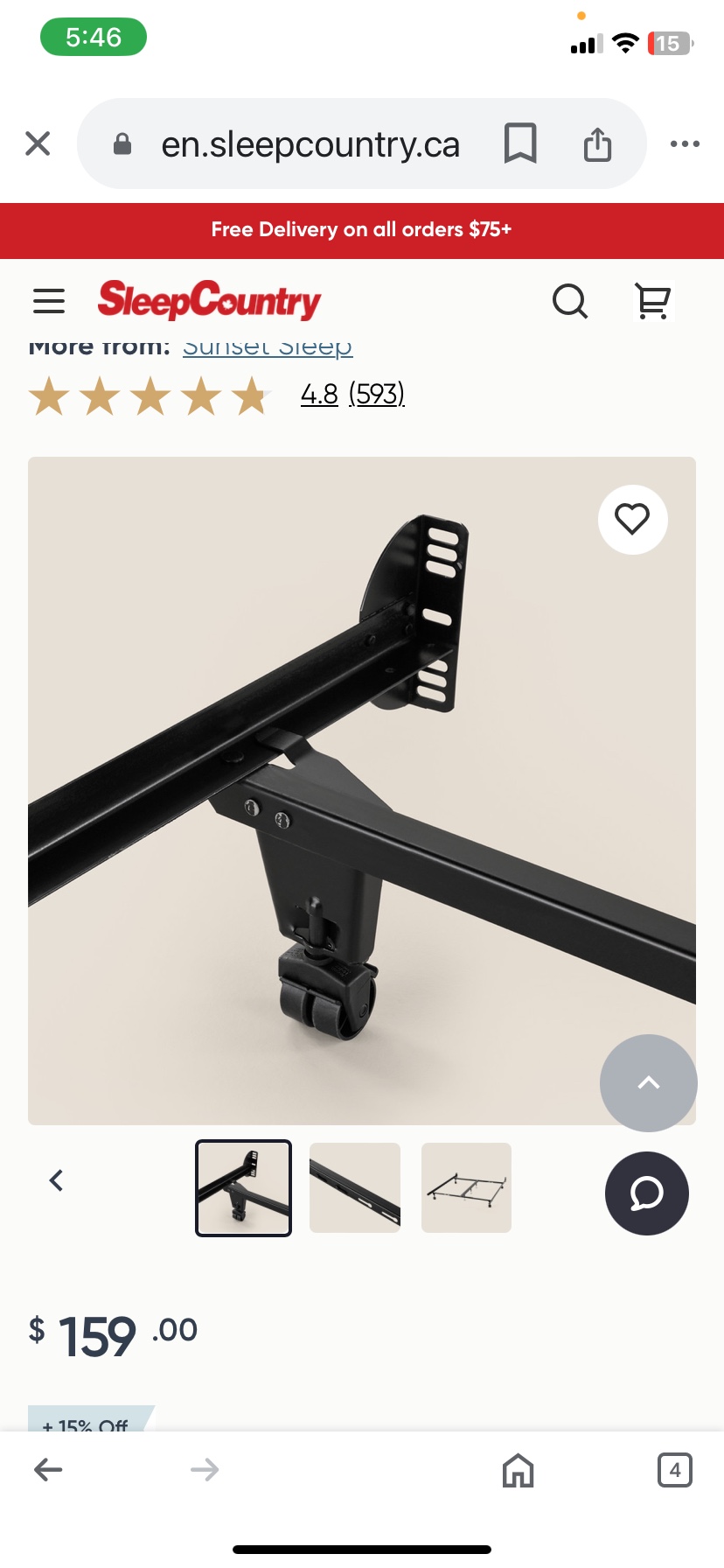 Heavy Duty Adjustable Bed Frame - photo 2