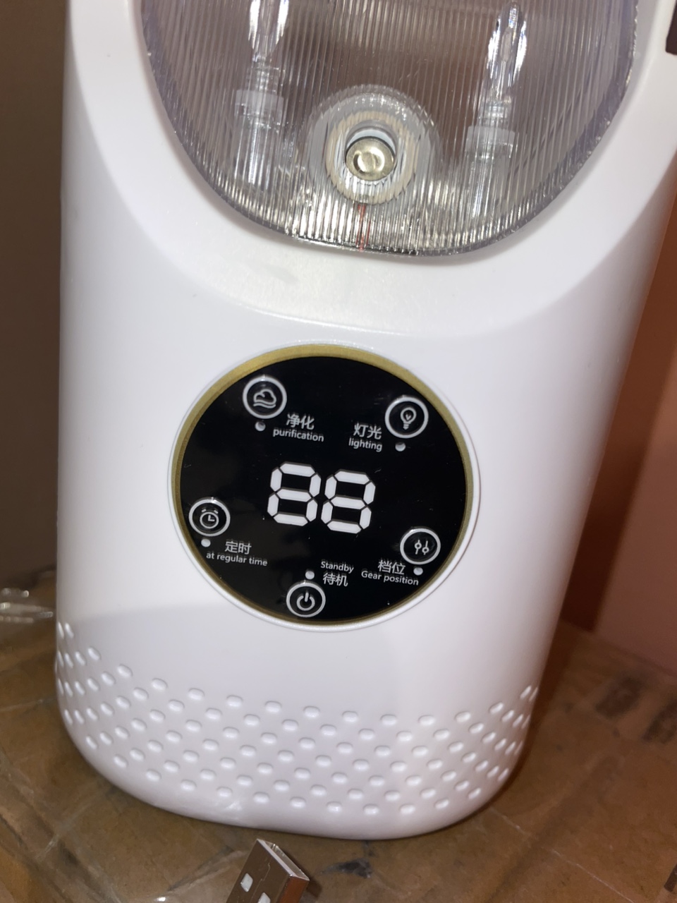 Portable Mini Air Cooler bladeless fan cooling humidifier image indicator(2)