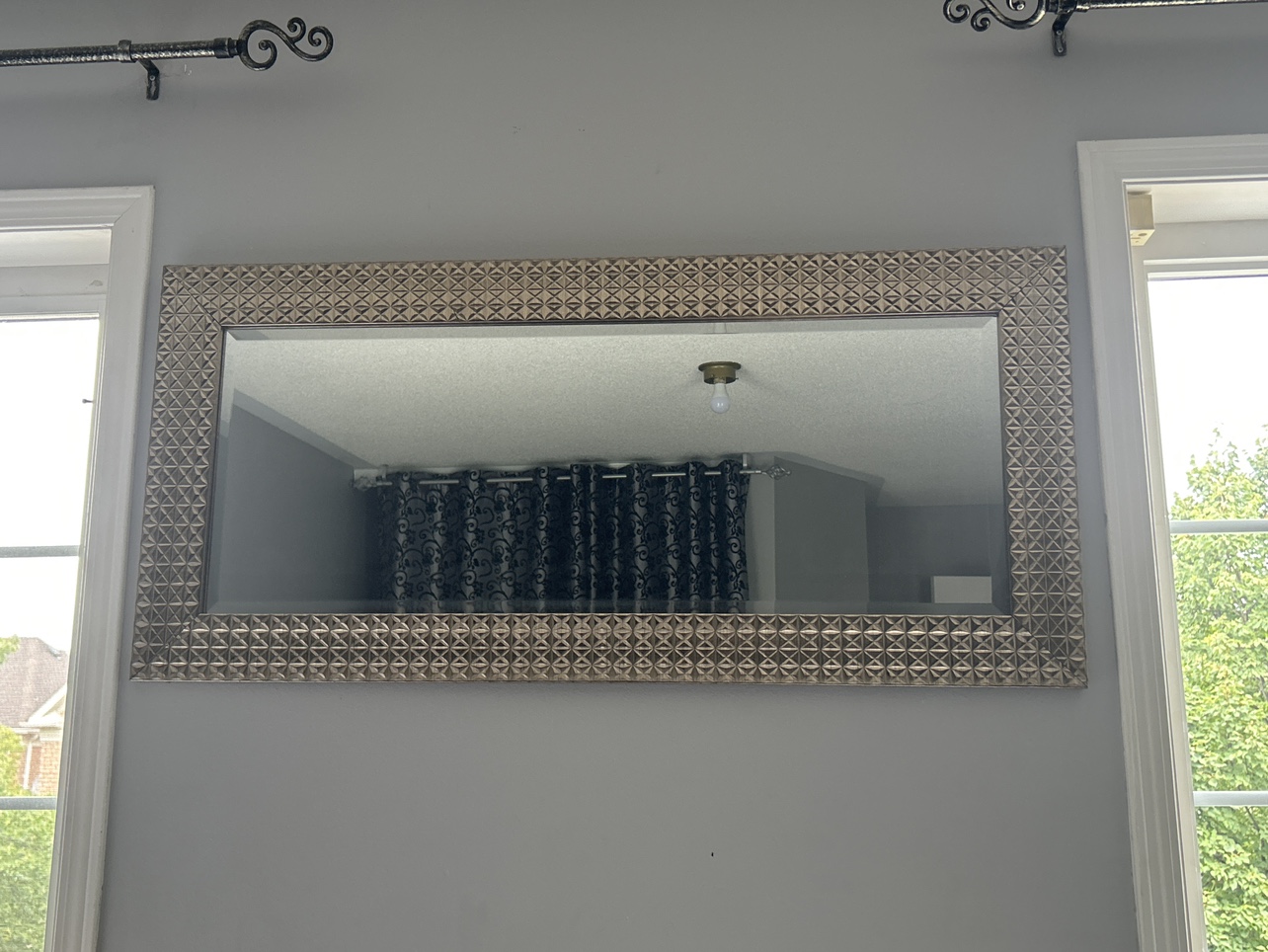 Large Silver Mirror - photo 2