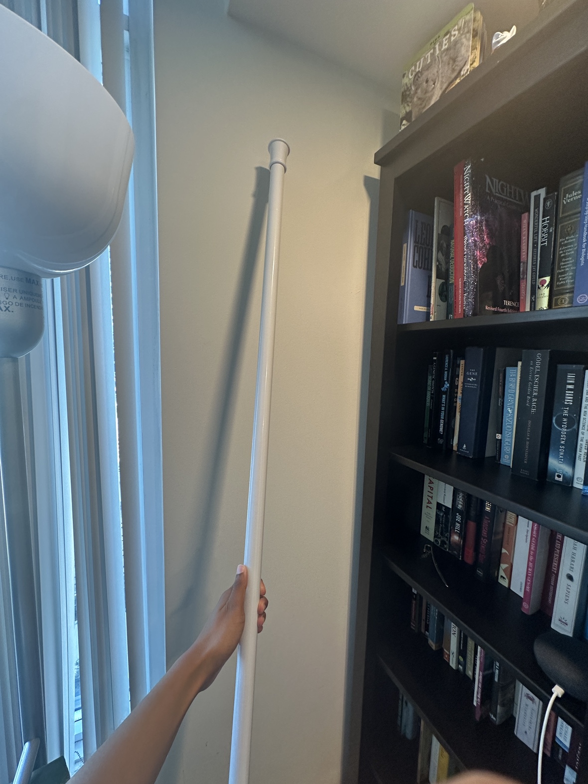RESERVED Free extendable shower / curtain tension rod #freecycle thumbnail