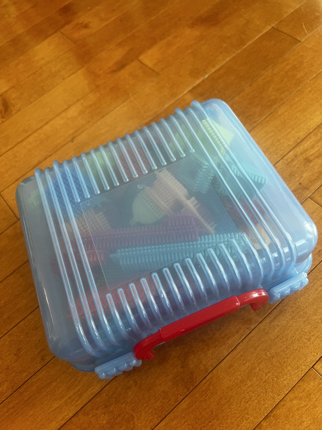 Interlocking blocks with case image indicator(2)