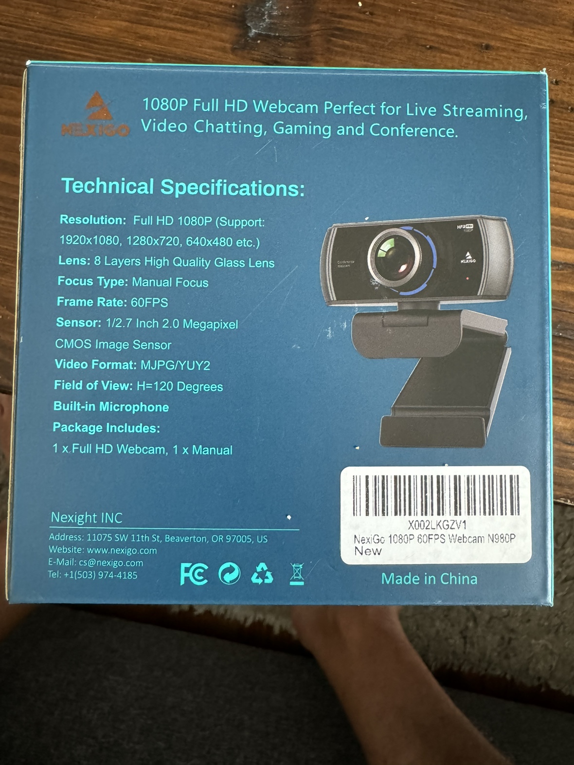 Nexigo 1080P Full HD Webcam - photo 2