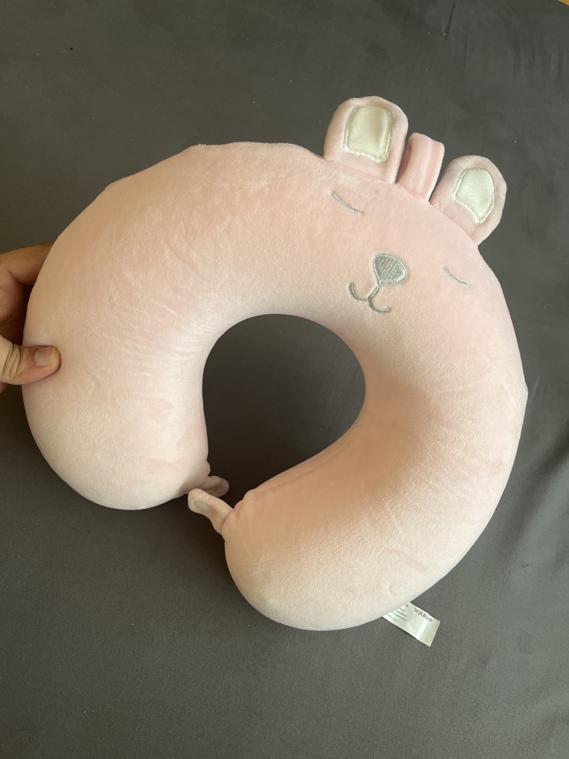 Pink Bunny Travel Pillow