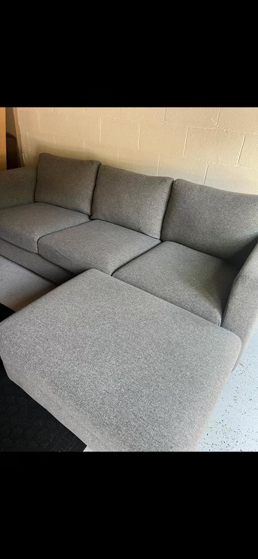 IKEA finnala sofa with ottoman - photo 2
