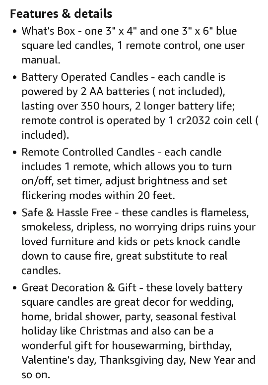 NEW!   LED Tealight Candles with Remote Control image indicator(7)