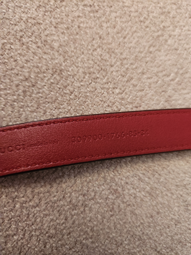 Gucci Red Leather Belt - photo 3