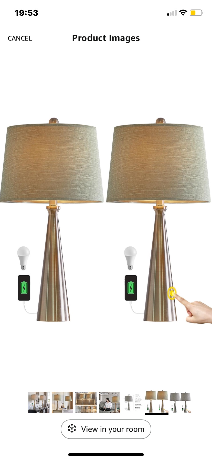 Oneach 25.75" Table Lamps Set of 2 - photo 5