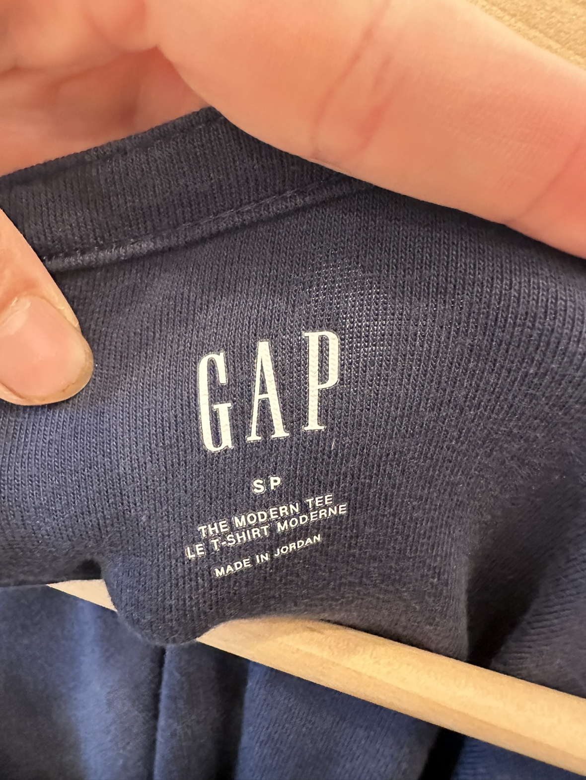 Set of two Gap Boatneck 3/4 Sleeve Tops - black and navy image indicator(7)
