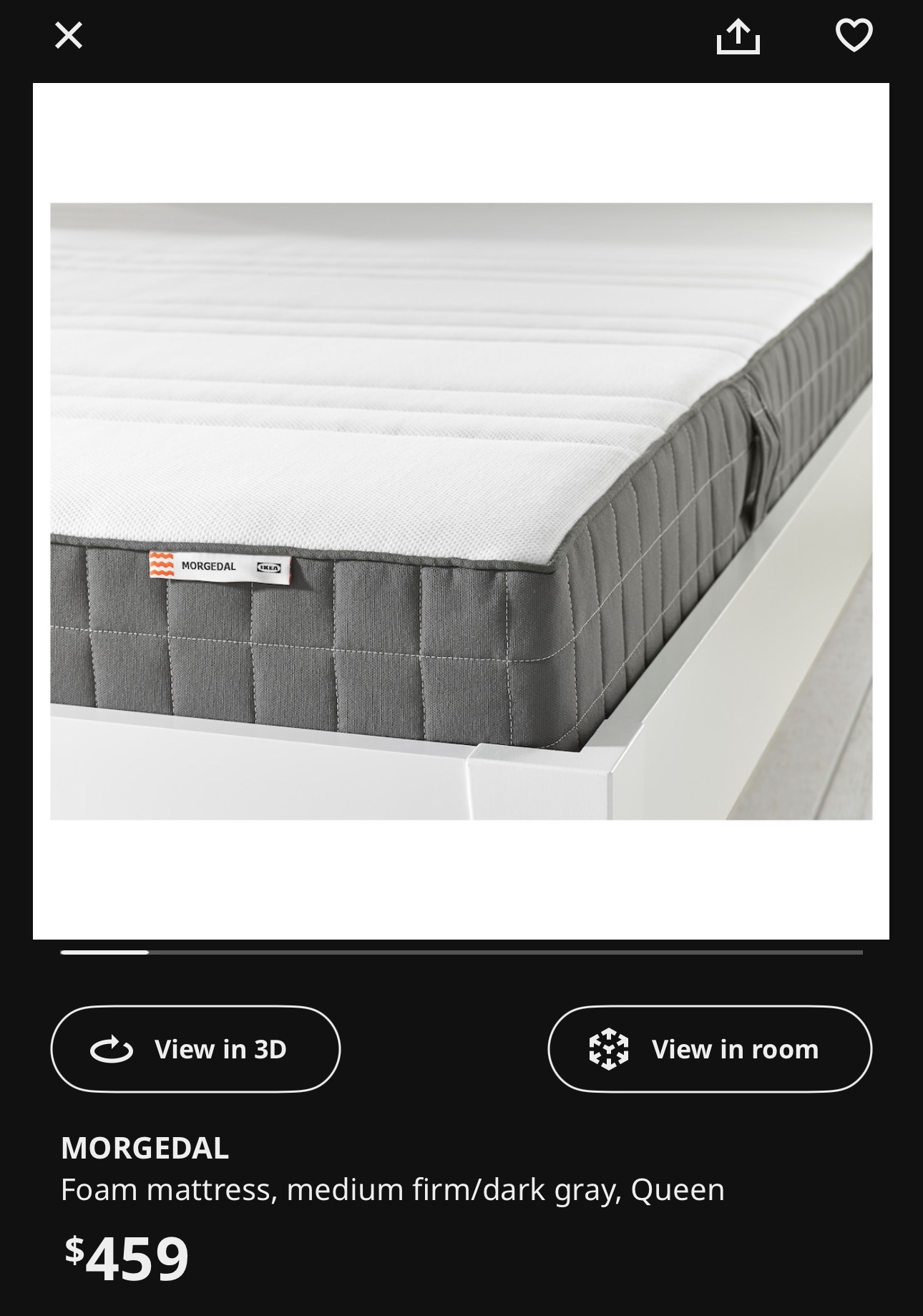 Queen Ikea Mattress thumbnail