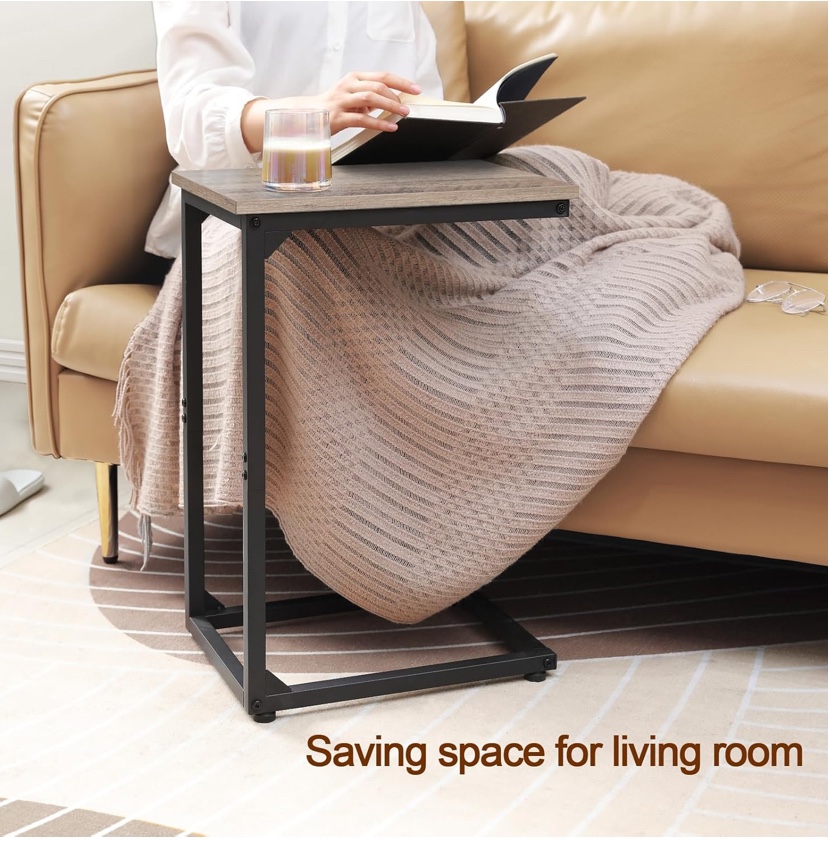 AMHANCIBLE C Shaped End Table Set of 2 - photo 2