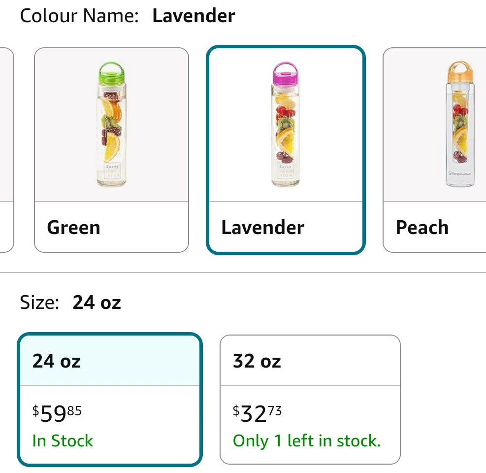 🥕 NEW!   Savvy Infusion Water Bottle image indicator(9)