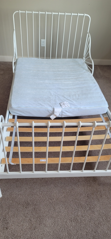 Ikea Minnen Bed frame with mattress image indicator(4)