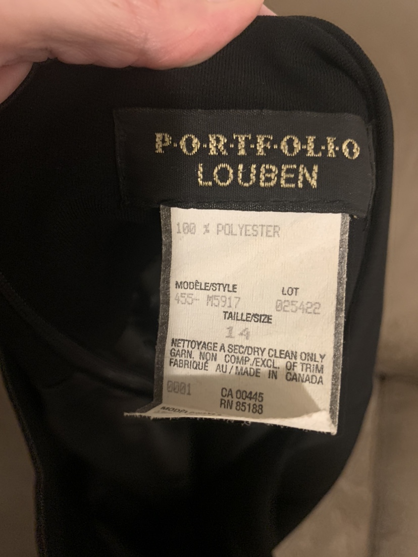 Sz 14 Like New Louben Portfolio black skirt image indicator(2)