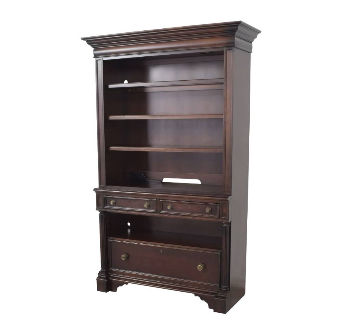 Beautiful solid wood bookcase. Made in USA (retail $2,000) - photo 3