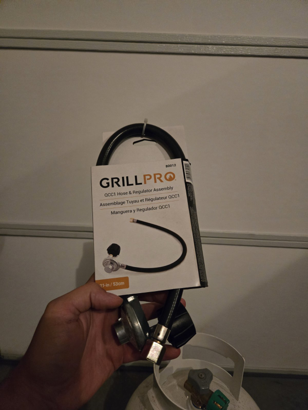 Grillpro QCC1 Hose and Regulator Assembly