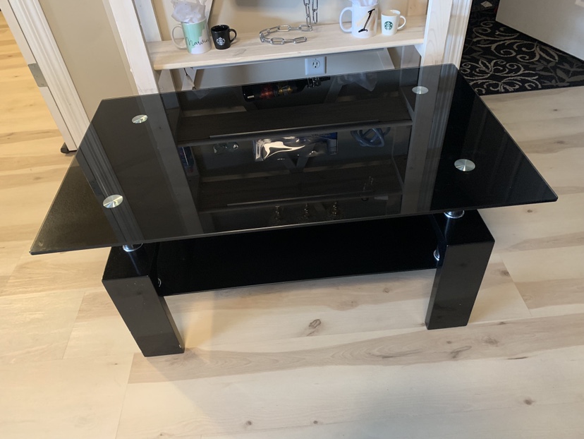 Black Glass Coffee Table