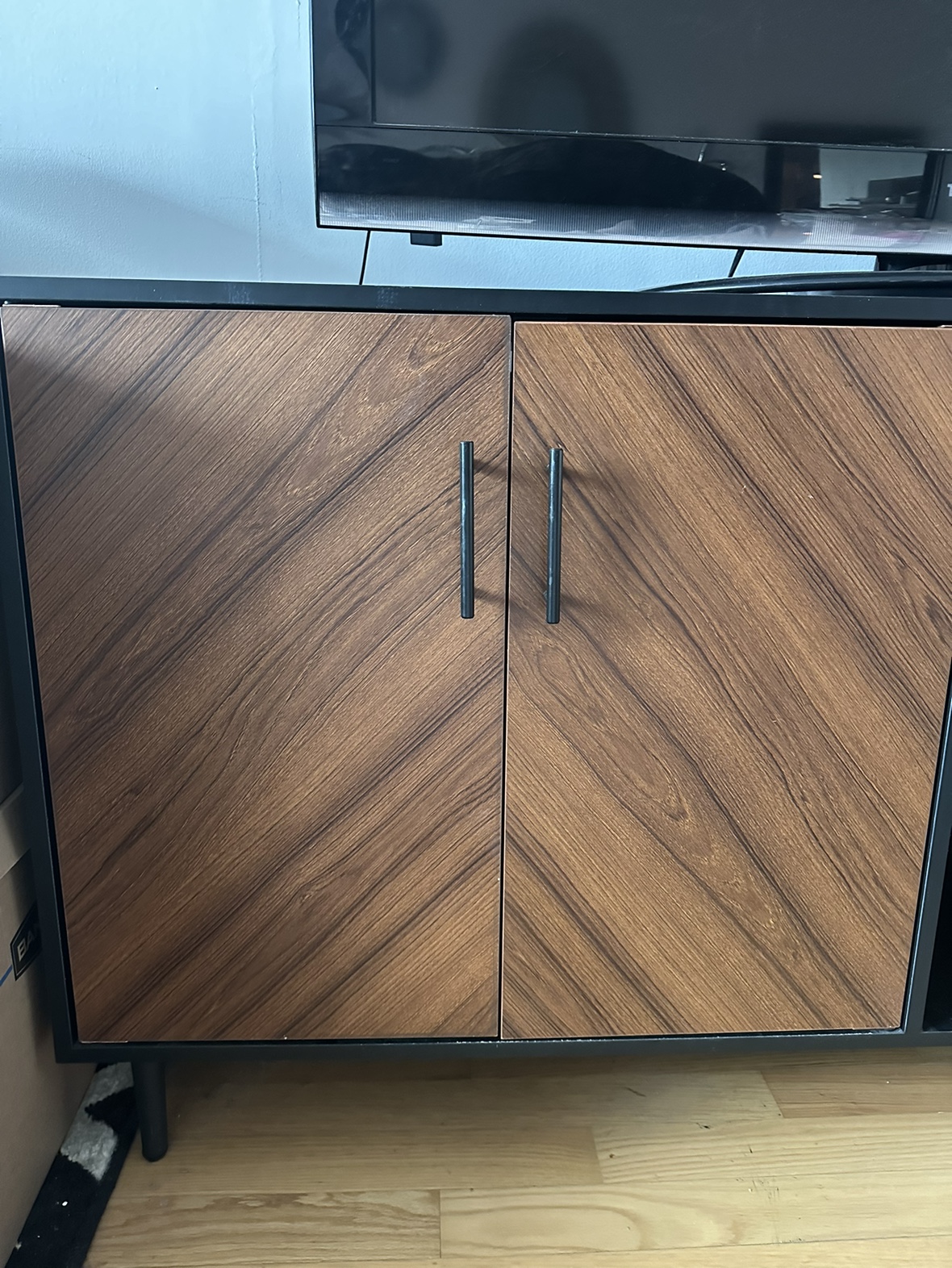 Modern TV Console w/ Media Storage & Cable Management - photo 2